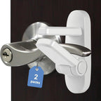 Penmama childproof door lever lock white front view