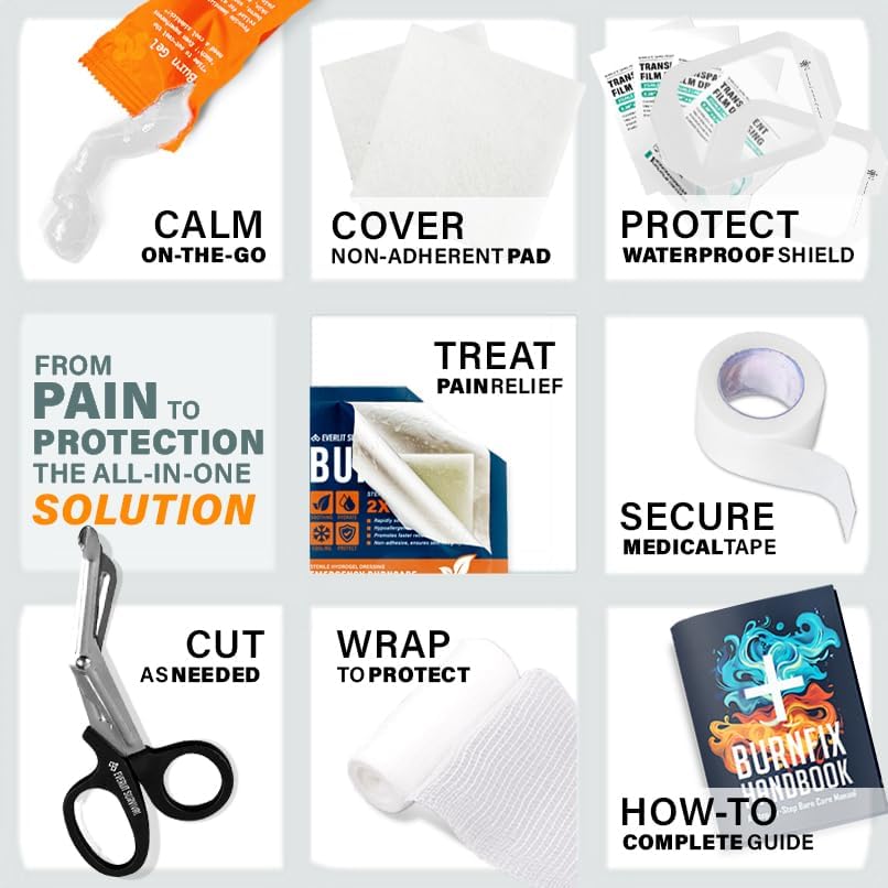 Everlit waterproof sterile wound dressings displayed out of pack