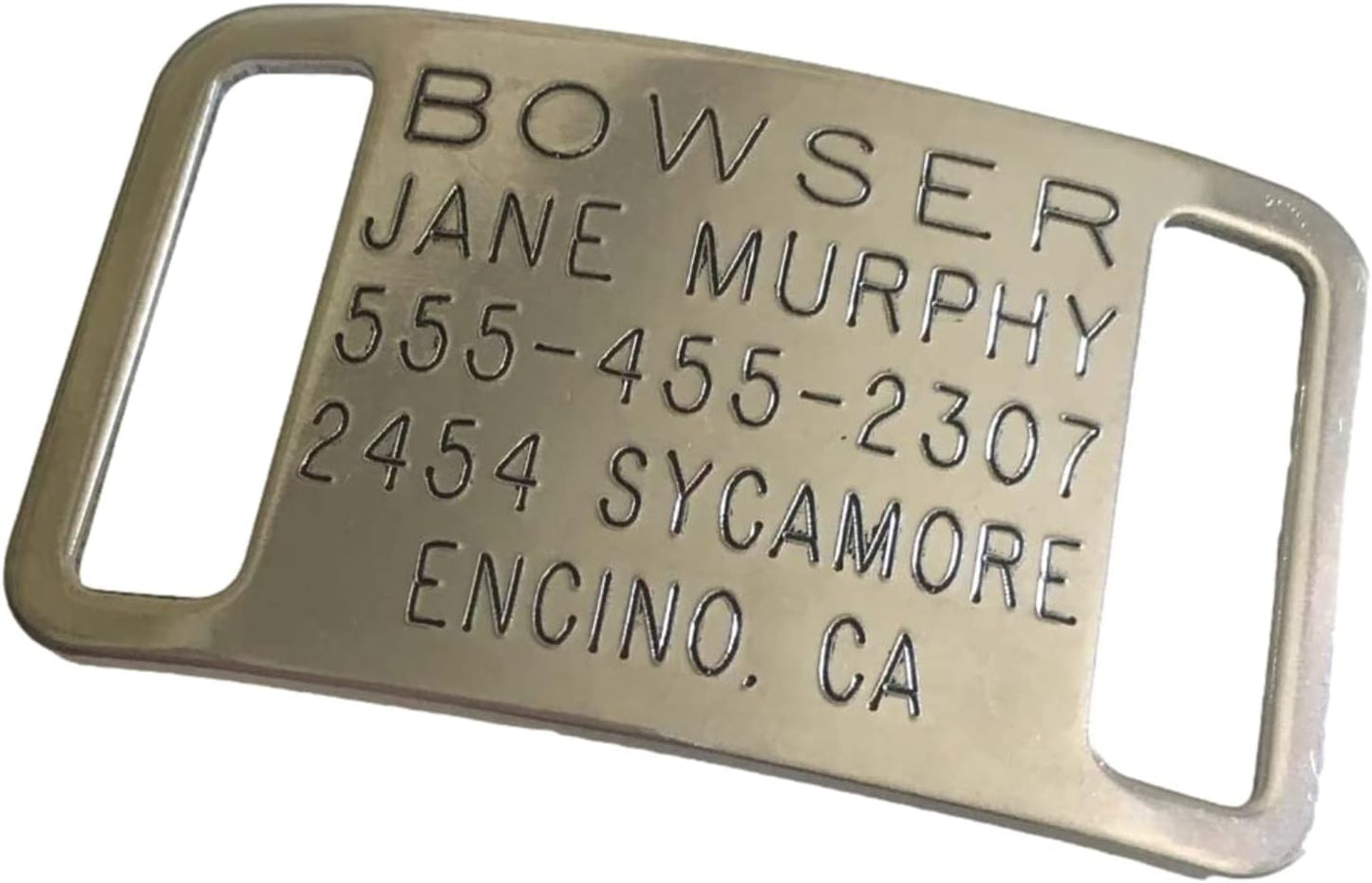 Boomerang Tags Dog Tags Engraved for Pets - Lasts Your Pets Lifetime - Silent Pet Tag, Dog Name Tag Personalized, Durable Stainless Steel Custom ID (Open End Large for 1 Inch Snap Style Collars) - Image 10