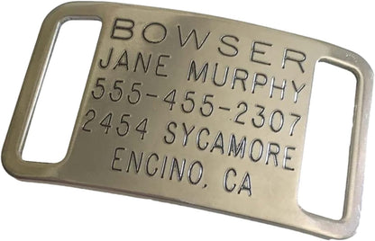 Boomerang Tags Dog Tags Engraved for Pets - Lasts Your Pets Lifetime - Silent Pet Tag, Dog Name Tag Personalized, Durable Stainless Steel Custom ID (Open End Large for 1 Inch Snap Style Collars) - Image 10