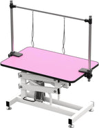 Hydraulic Dog Pet Grooming Table, 42 Inch Heavy Duty Professional Pet Grooming Station 21'' -36'' Height Adjustable for Large Dog at Home with Adjustable Overhead Arm, Clamp and Grooming Noose, Black - Image 11