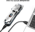 Durable black USB power cord adapter connection for pet clippers