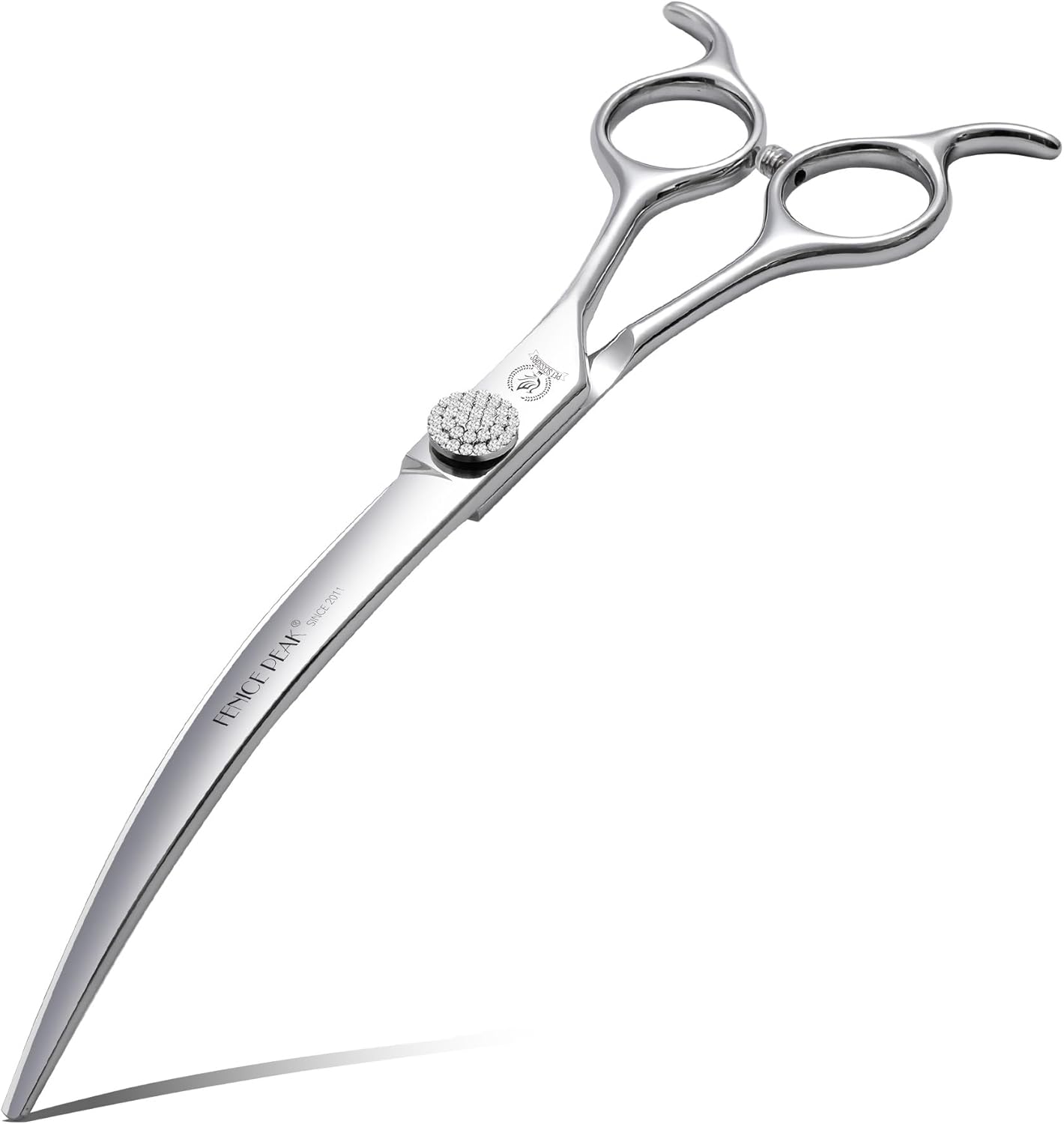 45 degrees Extra Curved Dog Grooming Scissors 440C Stainless Steel 7.5'' Big Arc Curved Shears Rose Gold Sharp and Durable Trimming Scissors for Dogs and Cats - Image 12