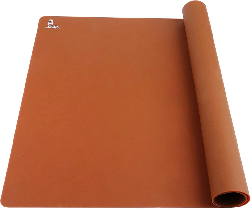 Thick Silicone Counter Mat Large 23.4"by15.6", Heat Resistant Mat for Kitchen Table/Countertop Protector/Non Stick Pastry Baking Placemats, Silicone Pad for Crafts Kids, Super Kitchen Clear - Image 12