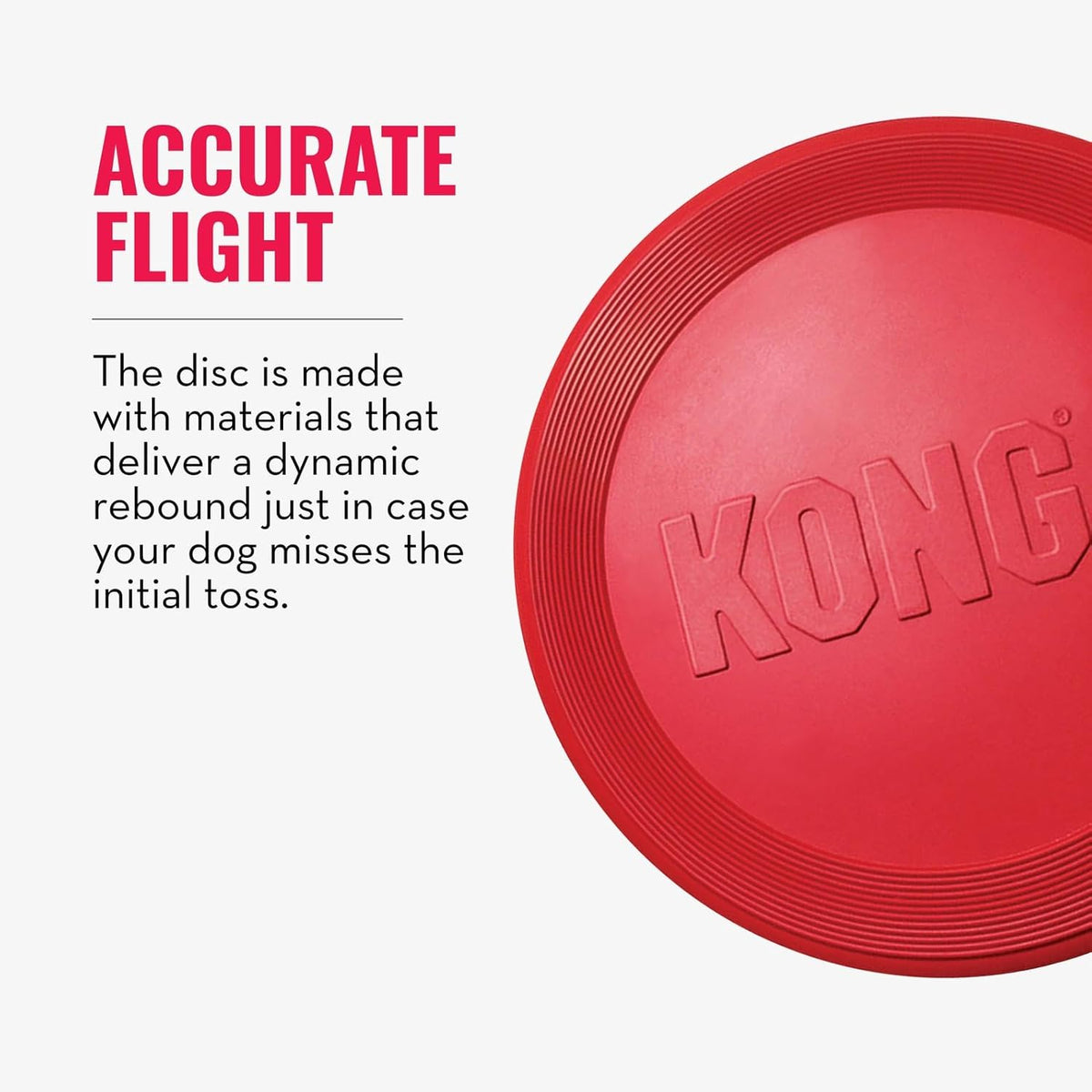 Kong Flyer natural rubber disc for medium to large dogs