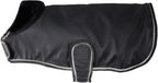 Pet Passion Breeze II dog raincoat front view black small size