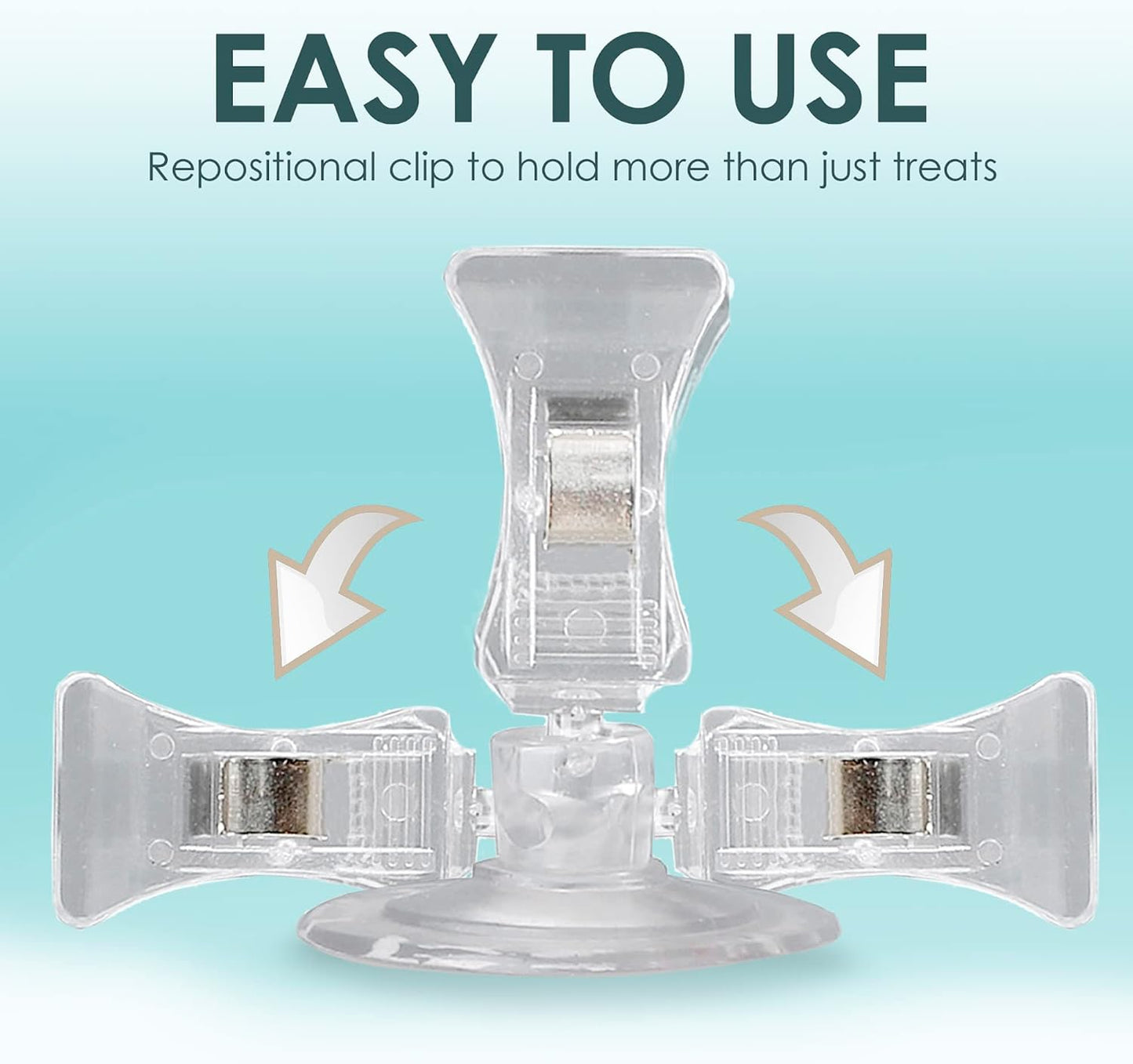 Four pack of JOR kelp plant suction clips with plastic springs.