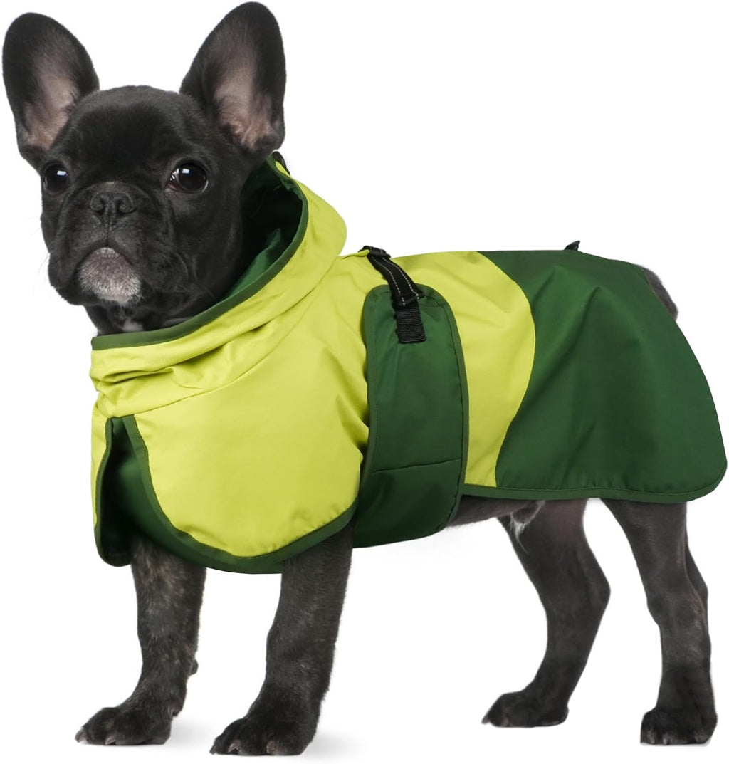 BRKURLEG Dog Raincoat Adjustable Dog Rain Jacket with Hood Dogs Waterproof Rainproof Jacket with Leash Hole Pet Poncho Rain Coat Poncho with Reflective Strip, Rose Red, XXL - Image 10