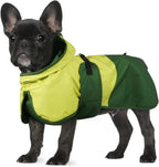 BRKURLEG Dog Raincoat Adjustable Dog Rain Jacket with Hood Dogs Waterproof Rainproof Jacket with Leash Hole Pet Poncho Rain Coat Poncho with Reflective Strip, Rose Red, XXL - Image 10