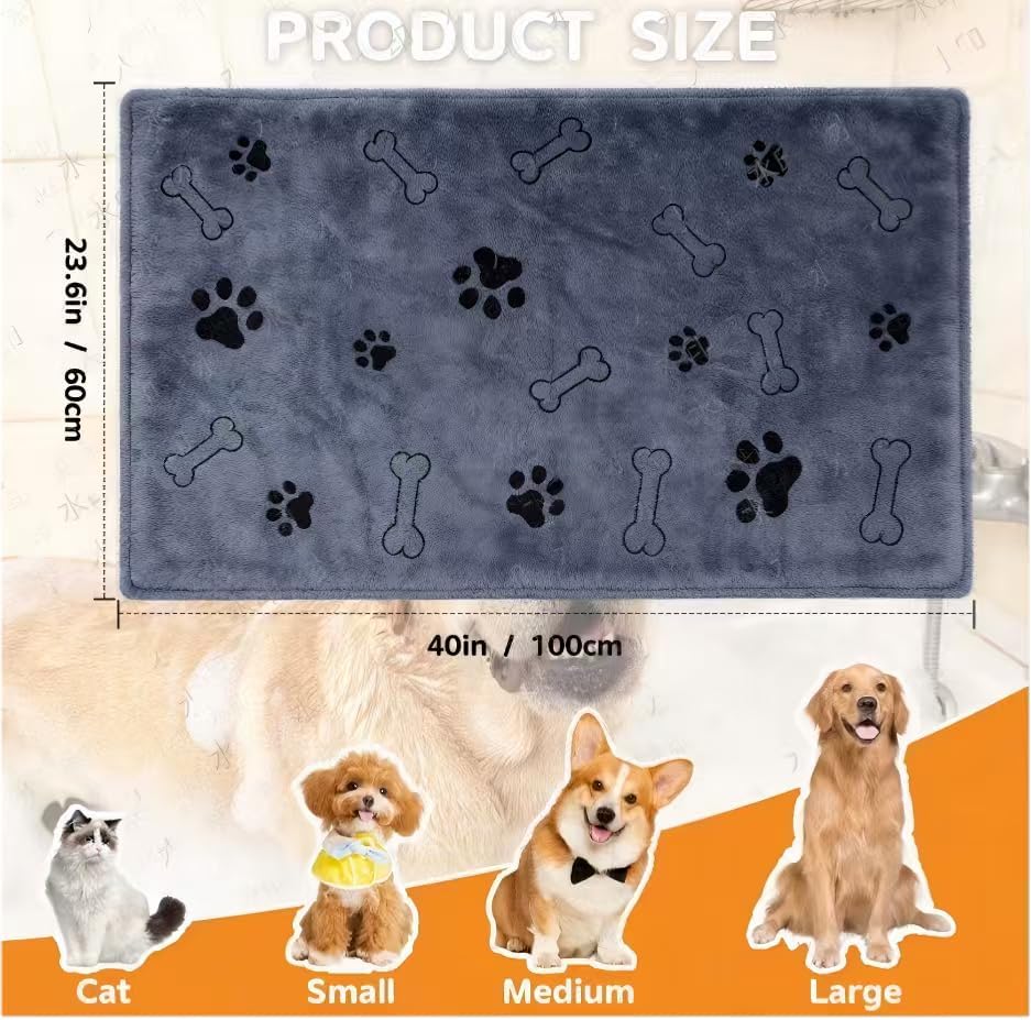 Dog washing gloves for pet grooming and cleaning