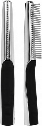 Resco pet grooming comb with ergonomic handle close up