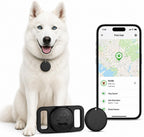 JNLIK GPS dog collar front view displaying the compact waterproof smart tracking tag.