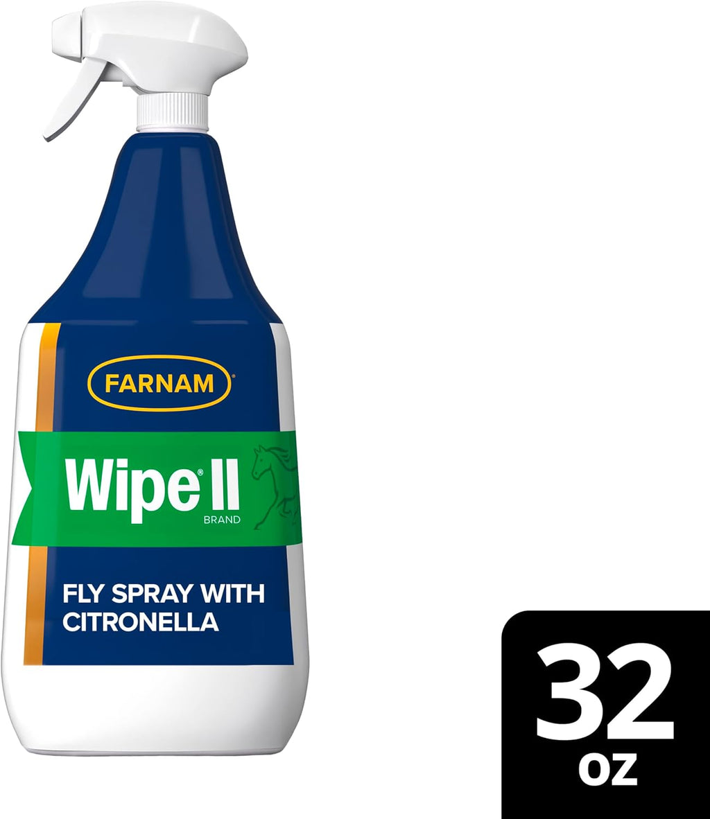 Farnam Wipe II Brand Horse Fly Spray with Citronella, Kills and Repels Flies, Conditions Coats, 32 oz - Image 11