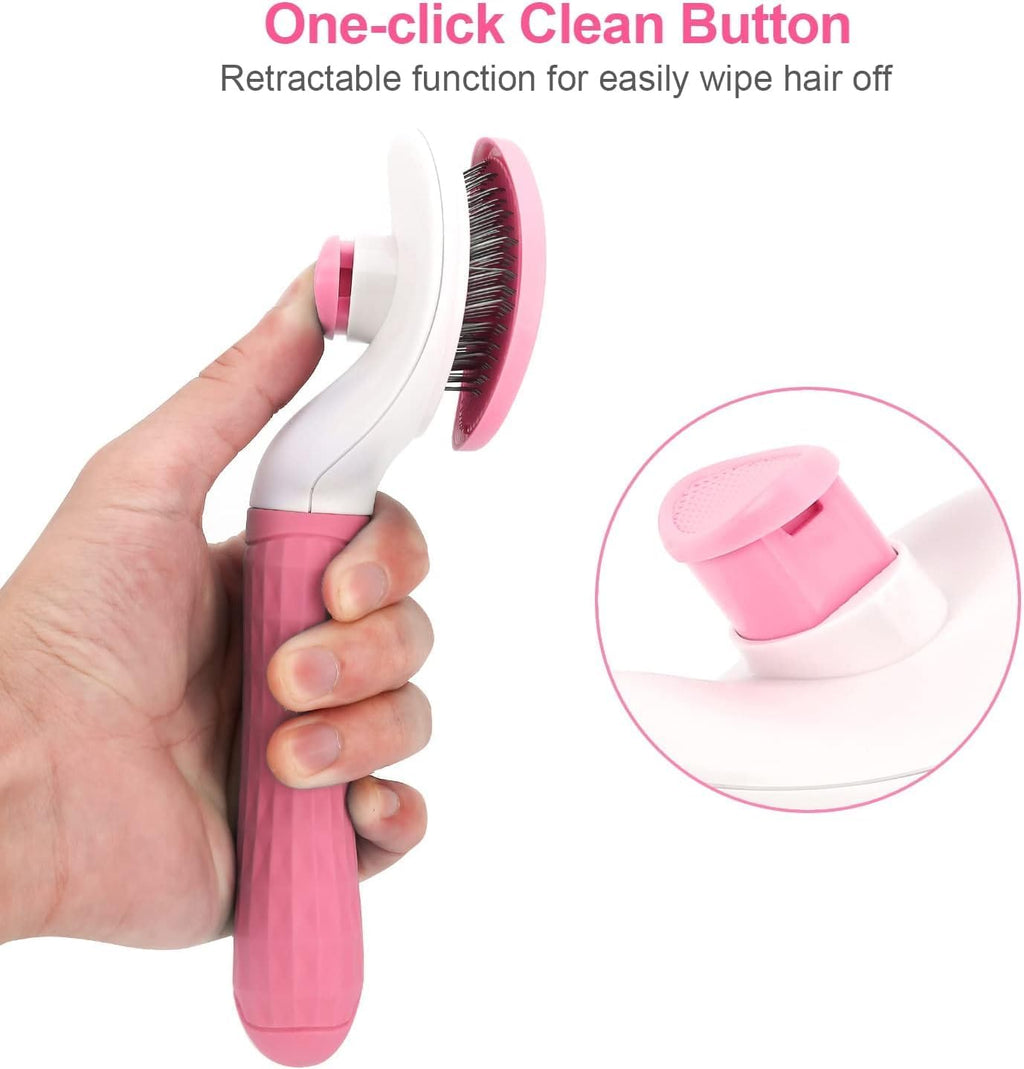 Ergonomic rubber handle of an imported premium pet massage tool for effective undercoat removal