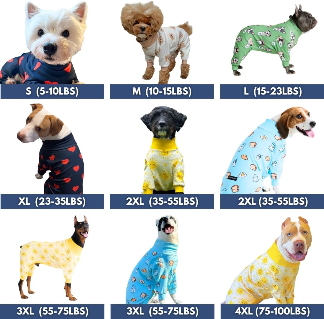 Spark Paws dog recovery suit side profile showing stretch