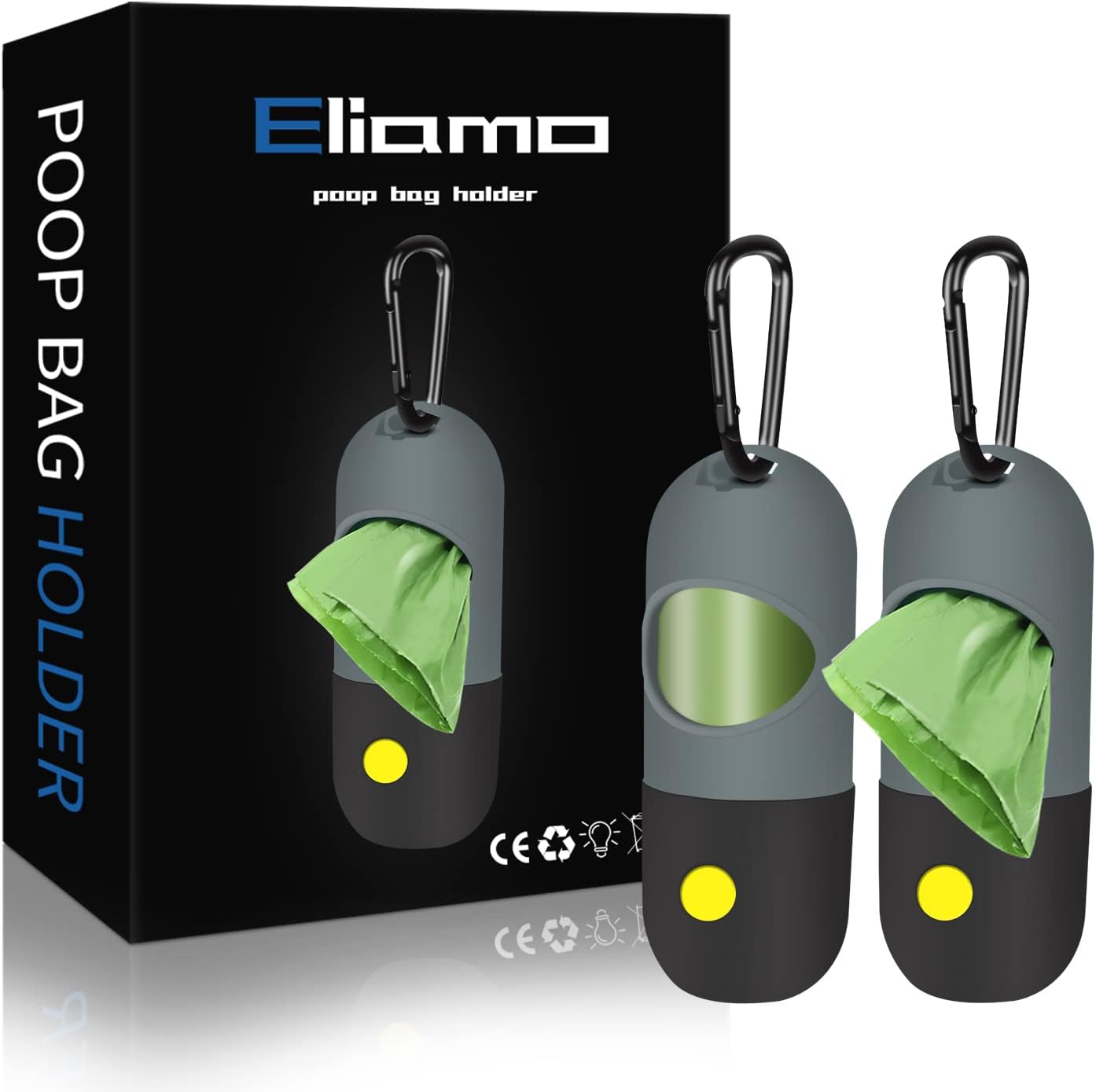 Close up view of the easy pull side slot on the Eliamo blue dispenser housing
