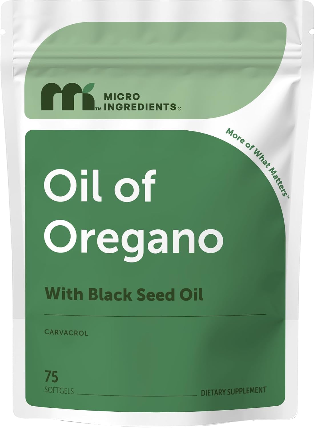 Micro Ingredients Oil of Oregano with Black Seed Oil, 300 Softgels - Image 10
