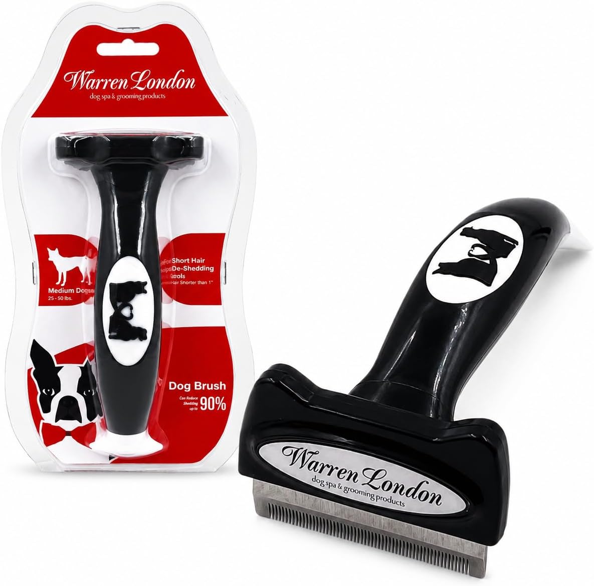 Warren London Deshedding Brush for Small Short Hair Dogs, 1.75 Inch - Image 11