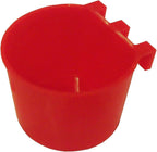 Oribuki 10 pack red coop cups mounted on wire cage