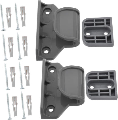 Totority retractable safety gate replacement parts front view showing complete hardware kit components.