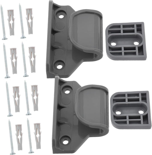 Totority retractable safety gate replacement parts front view showing complete hardware kit components.