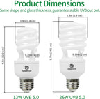 Repti Home 13 watt compact fluorescent lamp bulb