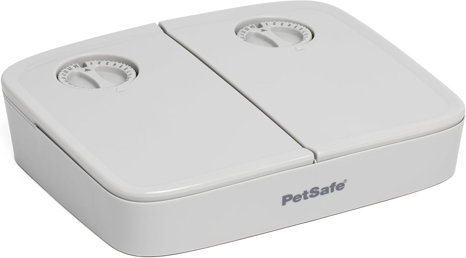 PetSafe Analog Two Meal Programmable Pet Feeder front view for automatic cat feeding