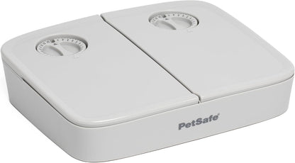 PetSafe Analog Two Meal Programmable Pet Feeder front view for automatic cat feeding