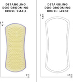 Grooming a small dog using the authentic Pet Teezer brush