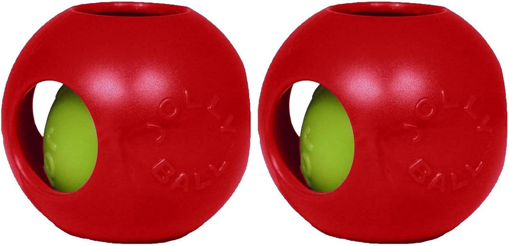 Interactive Jolly Pets Teaser Ball 6 inch red for fetching