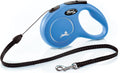 Flexi Classic Cord Retractable Dog Leash blue front view