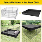 Aivituvin Pet Playpen Guinea Pig Cage Small Animal Rabbit Exercise Pen with Waterproof Floor Liner - Extension Playpen ONLY - Image 5