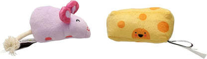 Pearhead Pet Cheese & Wine Cat Toys Set of 2 - Plush Catnip Toys with Crinkle & Rattle, Valentine's Day Interactive Cat Toys for Indoor Cats - Image 14