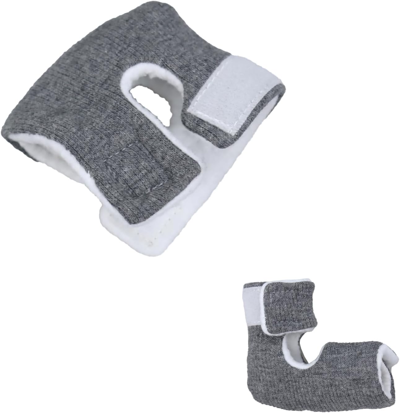 Gray kitten hock socks worn for joint pain recovery