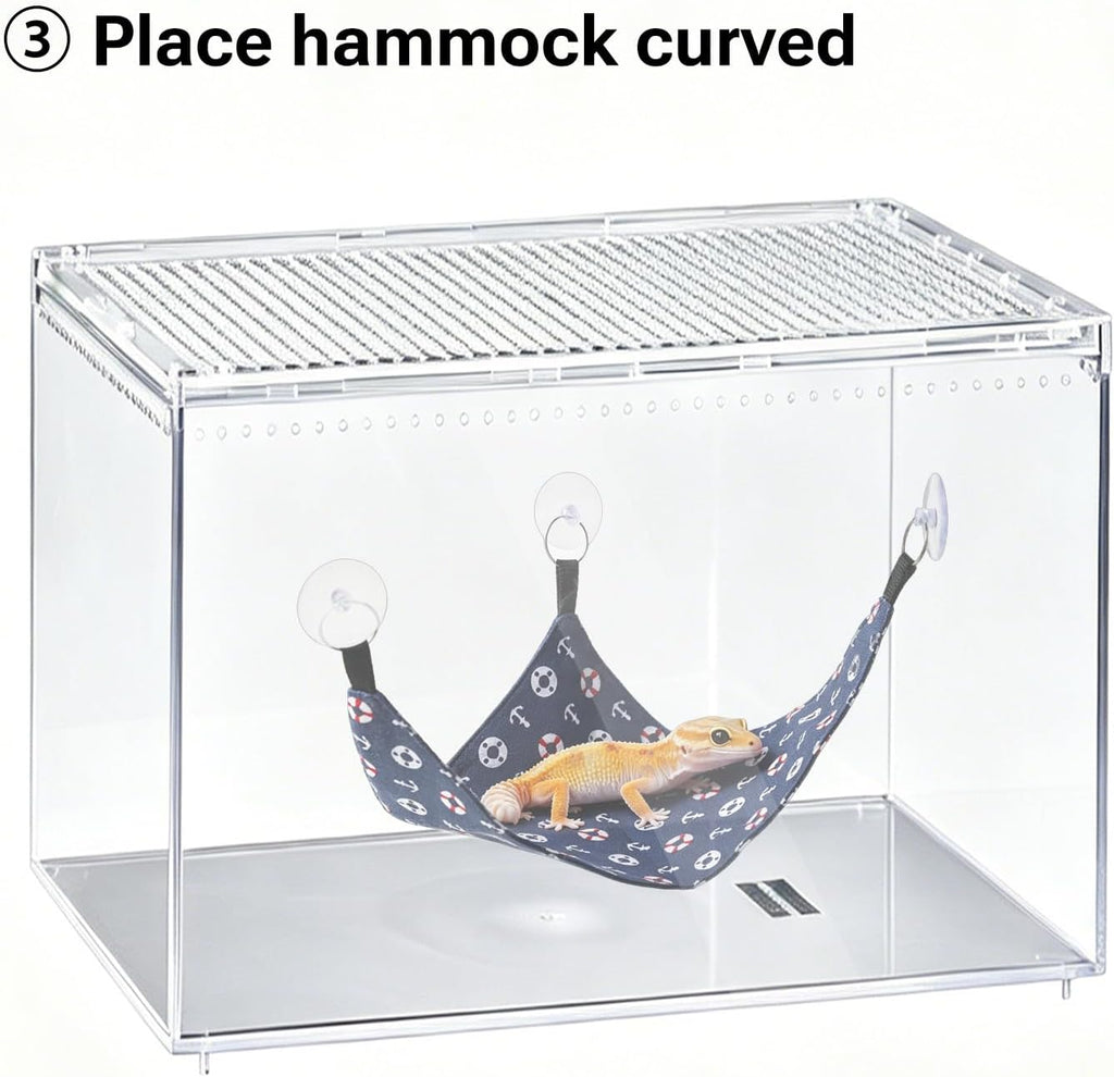 Kathson furryshell category reptile hammock packaged and ready for terrarium habitat setup.