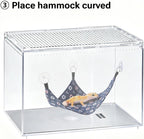 Kathson furryshell category reptile hammock packaged and ready for terrarium habitat setup.