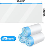 Fumoi automatic litter box waste bags showing durable built-in drawstring closure.