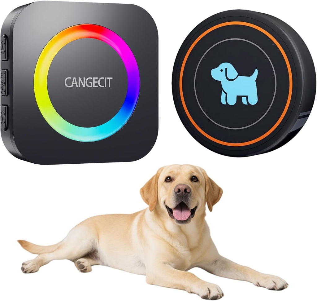 Dog Door Bell for Potty Training to Go Outside, Wireless Doggie Doorbell for Dogs, Puppy Training Bell with Touch Button, IP65 Waterproof, 1000ft Range, 55 Chimes & Adjustable Volume (2 Buttons-White) - Image 9