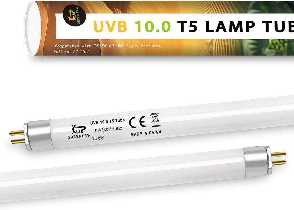 T5 UVB Reptile Light Fixture Combo Kit 8W 10.0 - Complete HO UVB Light for Reptiles with 12.44" Terrarium Hood, Desert UVB Bulb for Bearded Dragon Gecko Tortoise Lizard - Easy to Install and Use - Image 12