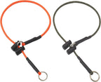 22" Dog Slip Collar - 5/32" Paracord Rope Dog Collar with Spring-Loaded Stopper & Stainless Steel O-Ring, Reflective for Low-Light Visibility (Black & Neon Green) - Image 13