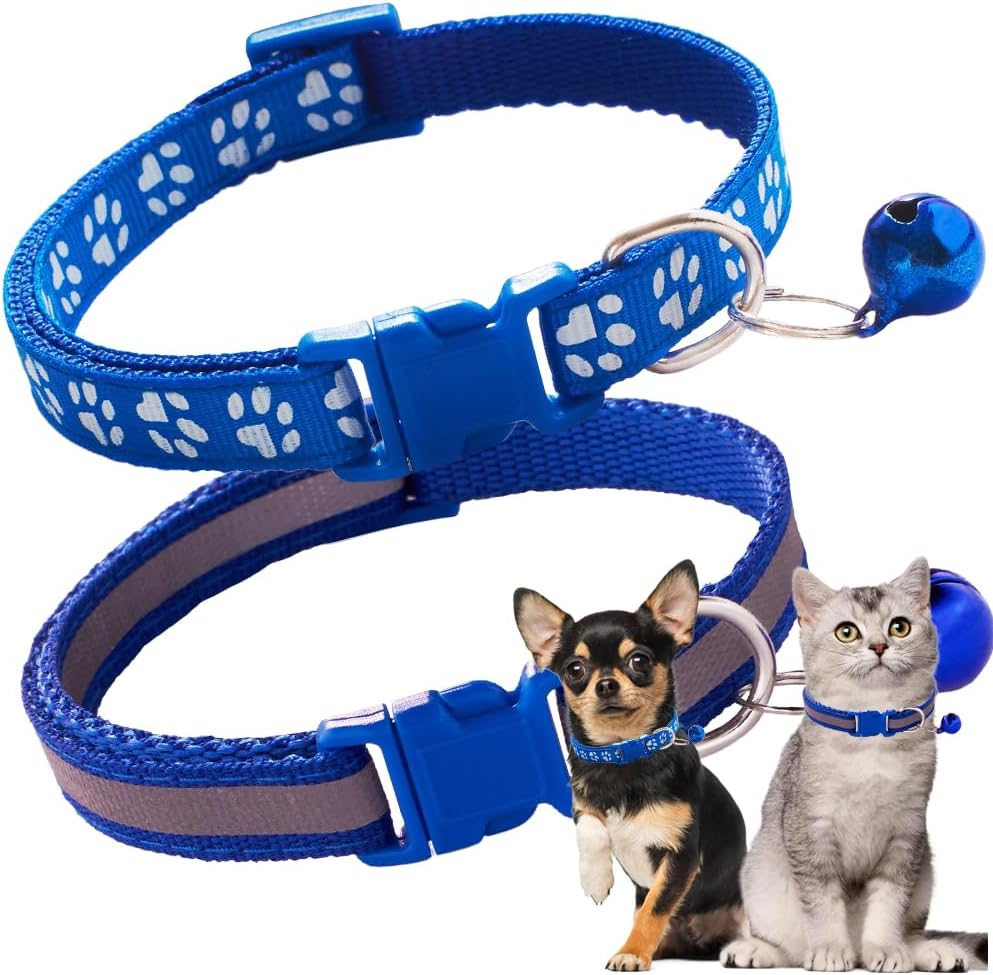 Red Breakaway Cat Collar with Bells, 2 Pack Kitten Collar with Bells, Break Away Cat Collar for Girl Cats Female Kitty - Image 13