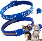 Red Breakaway Cat Collar with Bells, 2 Pack Kitten Collar with Bells, Break Away Cat Collar for Girl Cats Female Kitty - Image 13