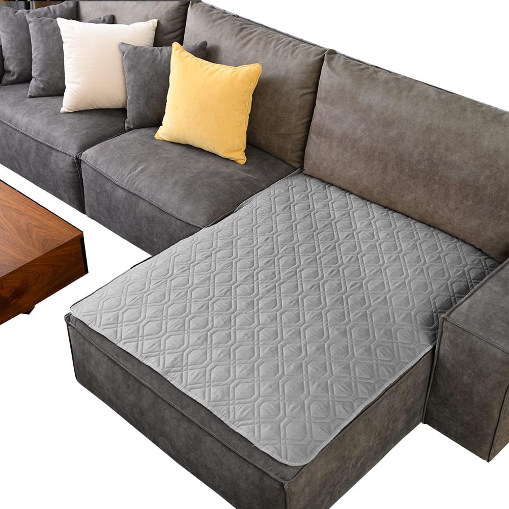 Ameritex waterproof dog bed cover folded neatly highlighting its compact storage and premium material.