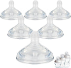 Joyfeed silicone nipples medium flow front view pack of six