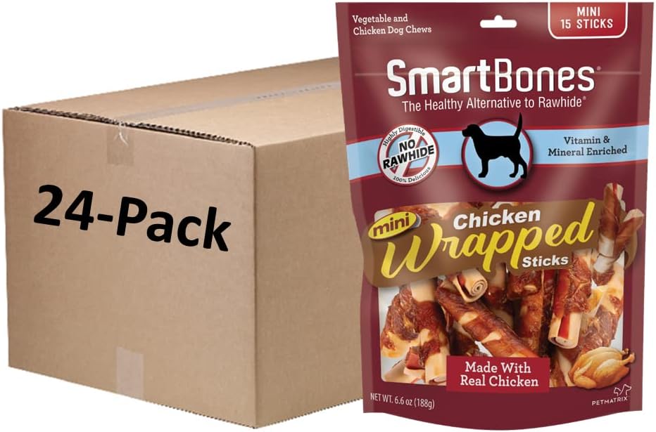 SmartBones Chicken-Wrapped Sticks, Treat Your Dog to a Rawhide-Free Chew Made with Real Chicken and Peanut Butter, 7 Ounce (Pack of 2) - Image 10