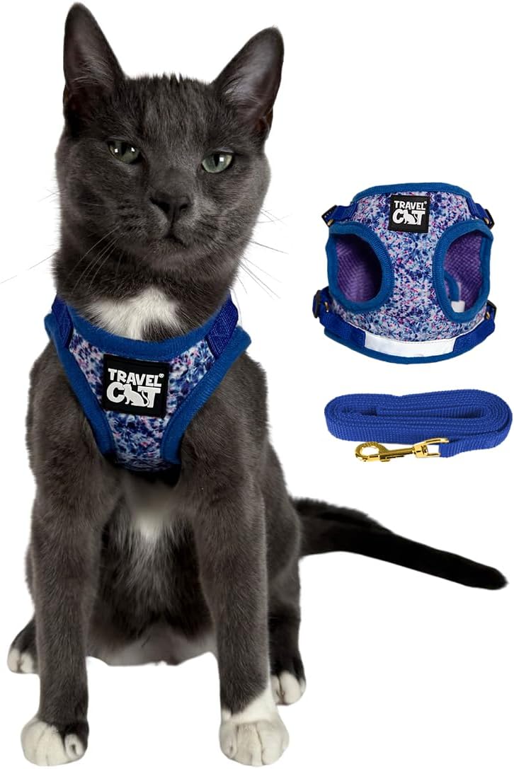 Travel Cat Harness and Leash Set - Adjustable Fit Mesh Cat Harness and Reflective Strap - Comfort Walking Vest for Kitten for Outdoor Walking, Hiking (Small, Orange) - Image 10