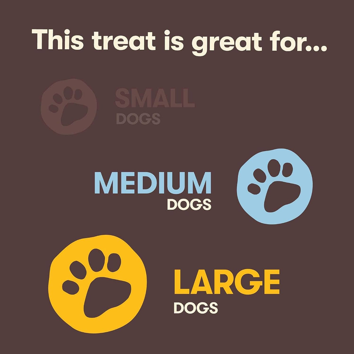 Back view of Pet 'n Shape large dog treats showing grain free ingredient details