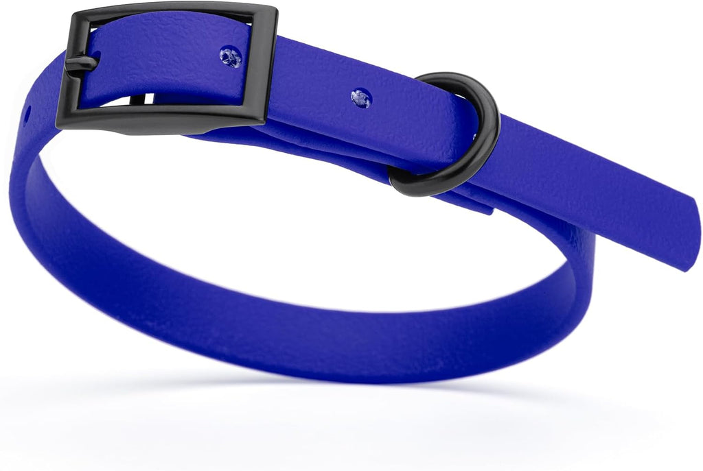 Dogline Biothane Waterproof Dog Collar with Quick Release Buckle Strong Coated Nylon Webbing with Odor- Proof for Easy Care Easy to Clean Fits Small Medium Large Dogs, Cyan Blue 1" W 15-25" L - Image 15