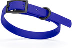 Dogline Biothane Waterproof Dog Collar with Quick Release Buckle Strong Coated Nylon Webbing with Odor- Proof for Easy Care Easy to Clean Fits Small Medium Large Dogs, Cyan Blue 1" W 15-25" L - Image 15
