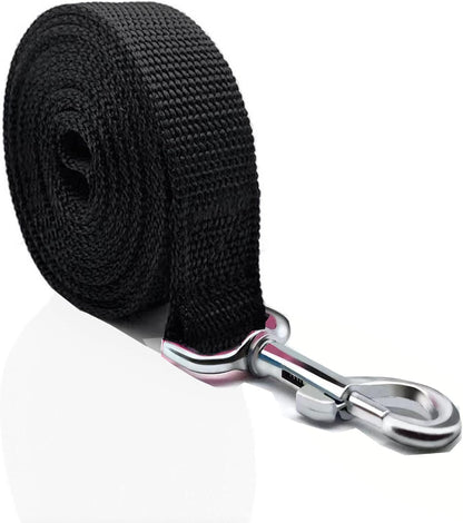 SALO heavy duty dog leash stainless steel swivel snap hook close up